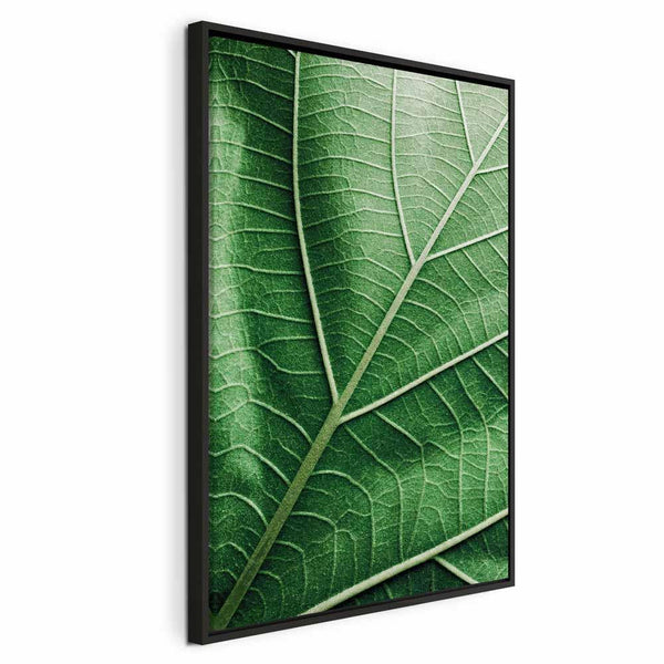 Quadro - Malachite Leaf (1 Part) Vertical