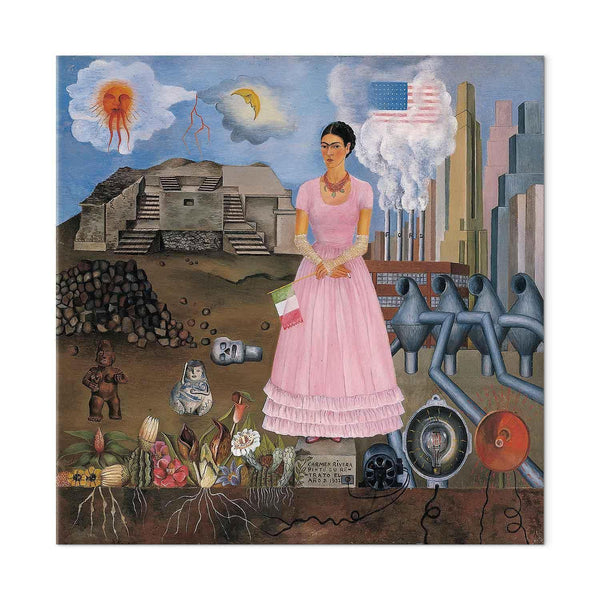 Quadro - Frida Kahlo – Self-Portrait on the Borderline Between Mexico and the United States