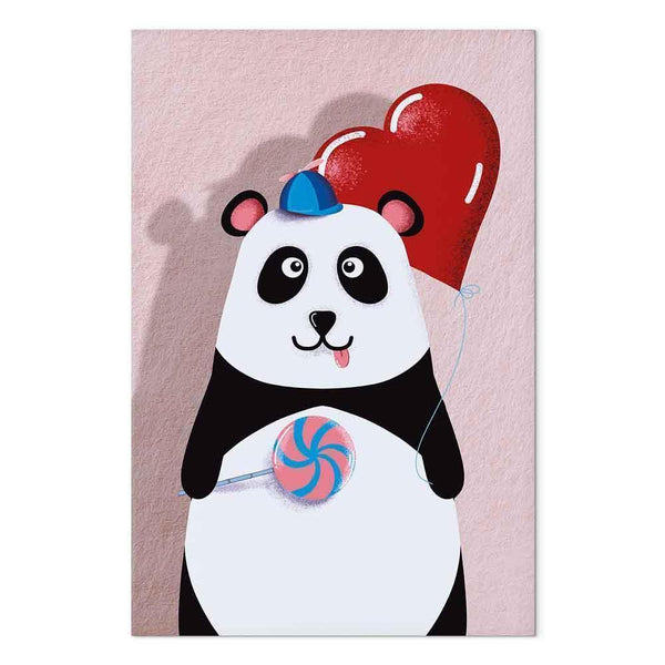 Quadro - Panda with a Balloon (1 Part) Vertical