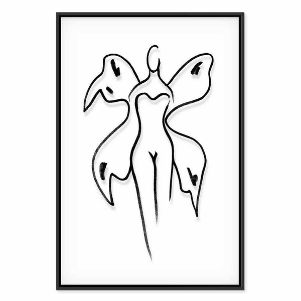 Quadro - Butterfly Woman (1 Part) Vertical