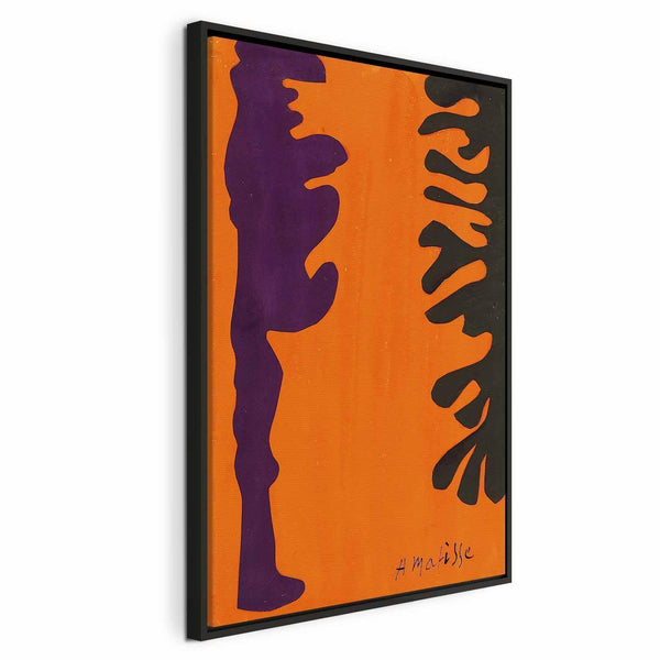 Quadro - Henri Matisse – Black and Violet Arabesques on Orange