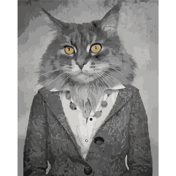 Quadro fai da te - Elegant Cat
