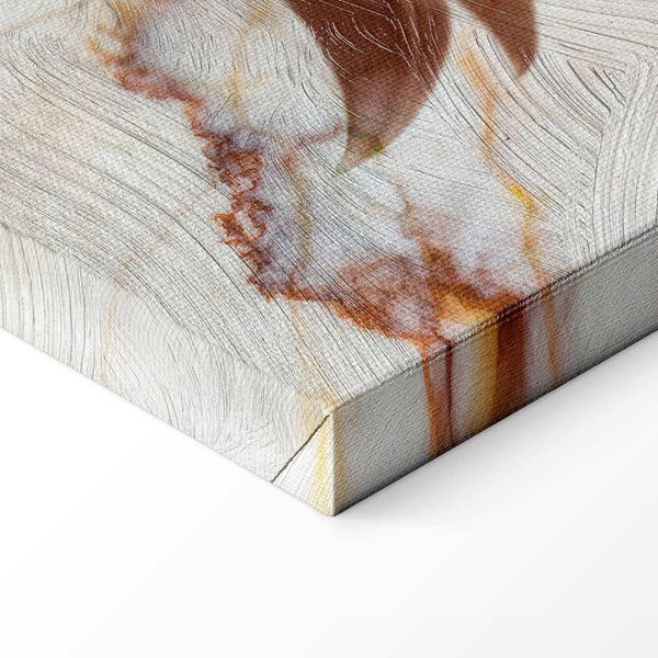 Quadro - Elegance of a Flower (1-part) - Delicate Lily on Marble in Sepia