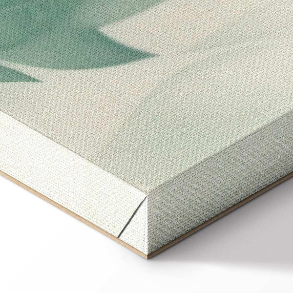 Quadro - Watercolor Botanical Motif Delicate Green-Beige Leaves