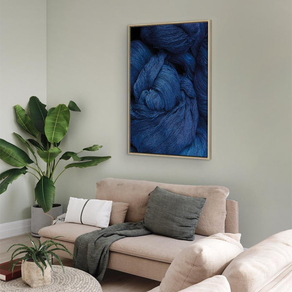 Quadro - Blue Worsted (1 Part) Vertical