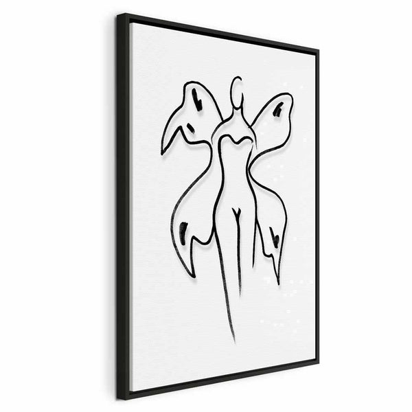 Quadro - Butterfly Woman (1 Part) Vertical