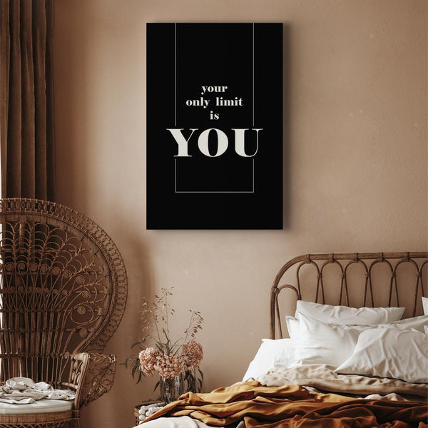 Quadro - Key to Success (1-part) - Black and White English Inscriptions