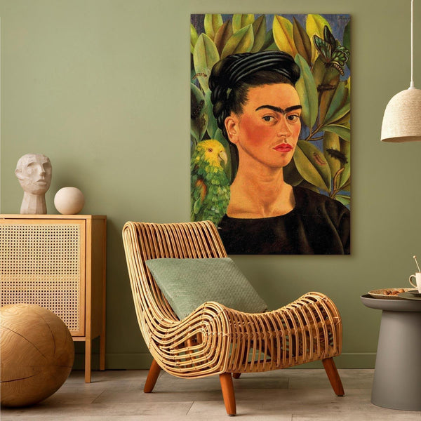 Quadro - Frida Kahlo – Self-Portrait with Bonito