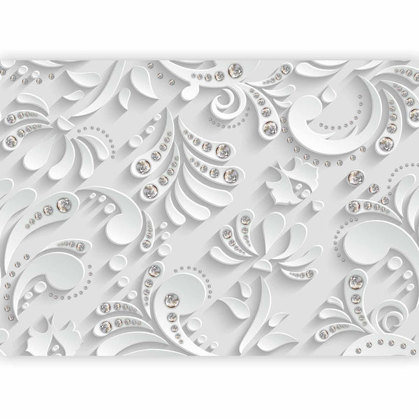 Carta da parati - Flowers with Crystals