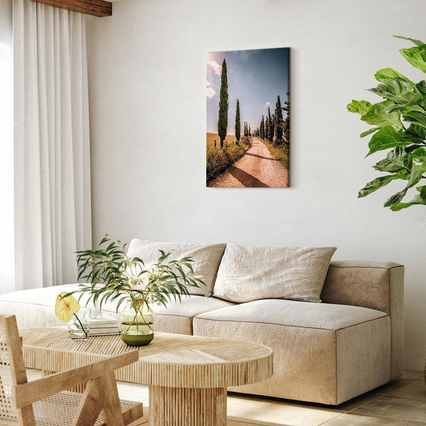Quadro - Italian cypresses (1 Part) Vertical