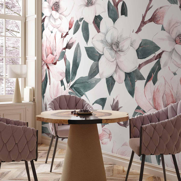 Carta da parati - Watercolor Magnolias - Second Variant
