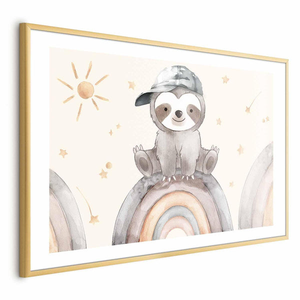 Poster - Little Animal Among Stars and Rainbows