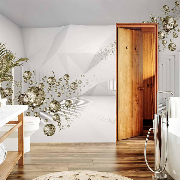 Carta da parati - Diamond Corridor (Grey)