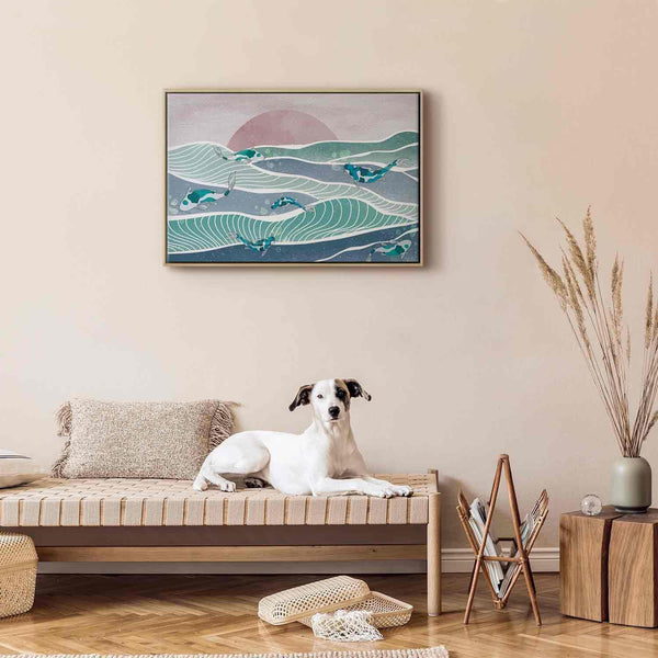 Quadro - Fish on the waves