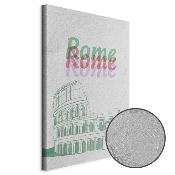 Quadro - Rome in Watercolours (1 Part) Vertical
