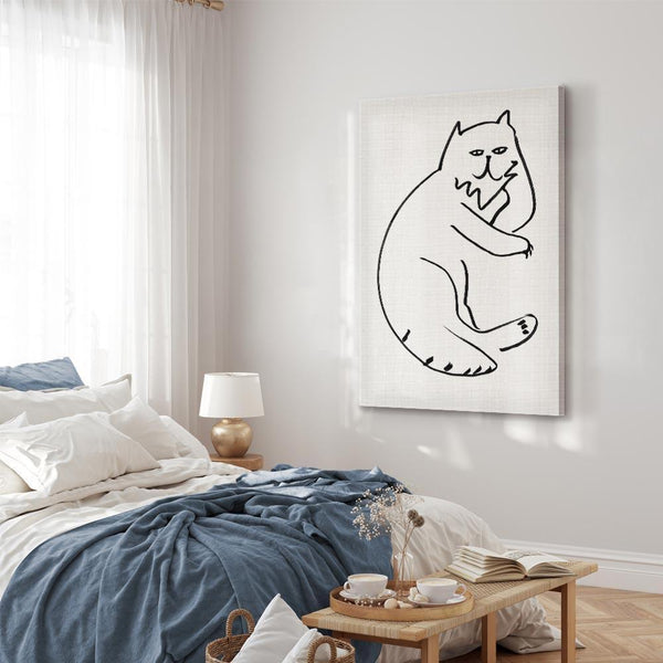 Quadro - Cat Relaxing (1 Part) Vertical