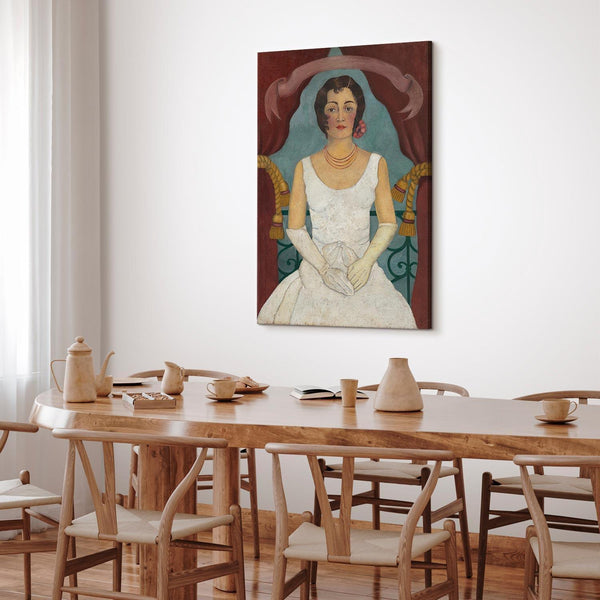 Quadro - Frida Kahlo – Portrait of a Lady in White