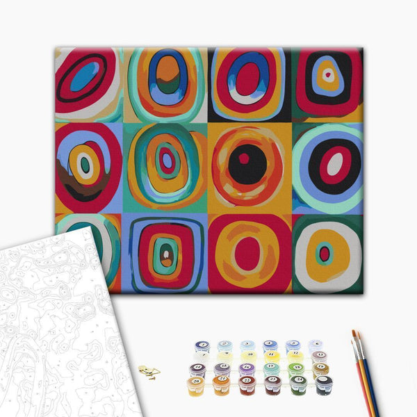Quadro fai da te - Colourful Rings