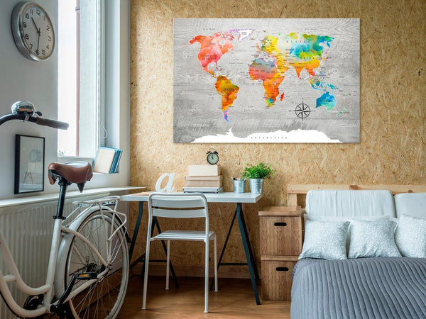 Quadro di sughero - Multicolored Travels