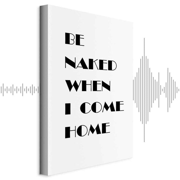 Quadro - Homecoming (1-part) - Black and White English Inscriptions