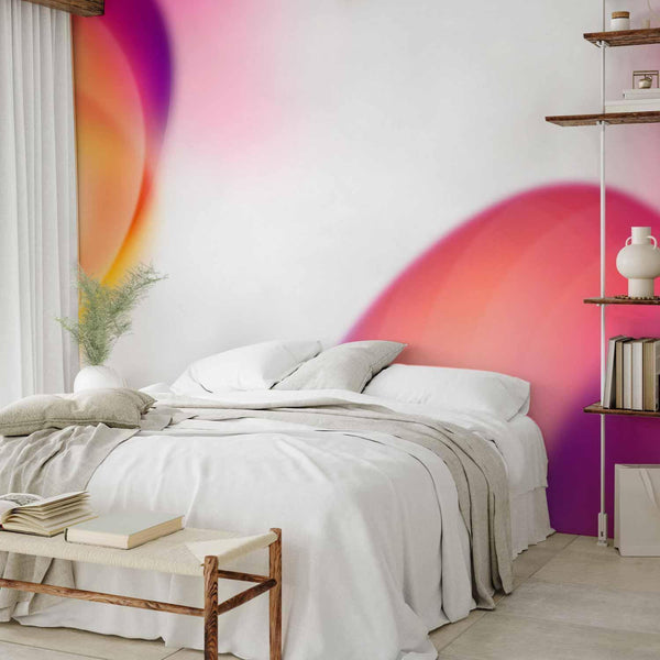 Carta da parati - Abstraction - Shapes - Juicy Yellow and Violet-Pink