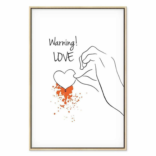 Quadro - Warning! Love (1 Part) Vertical