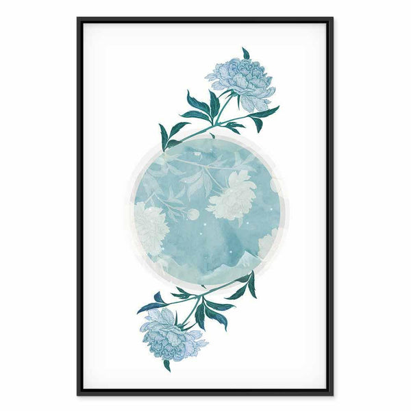Quadro - Floral Planet (1 Part) Vertical