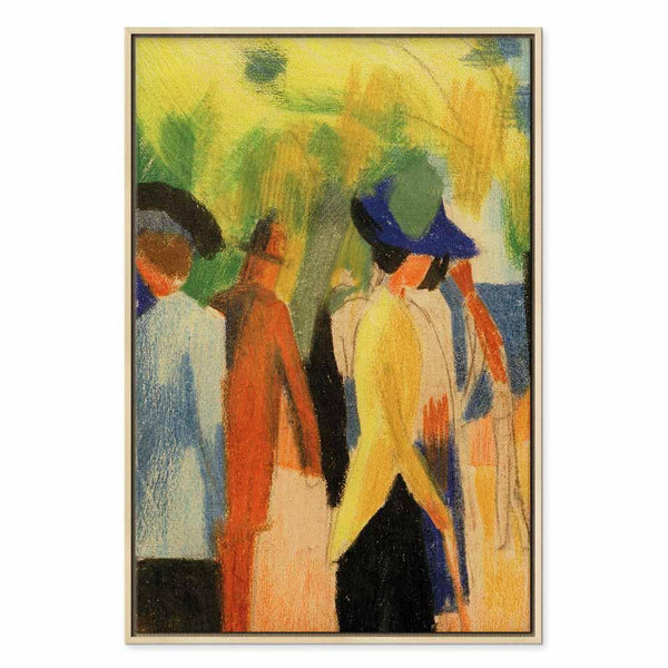 Quadro - August Macke – Walker under trees (Walker in the park)