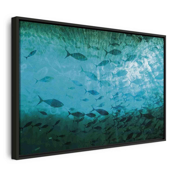 Quadro - A shoal of dark fish
