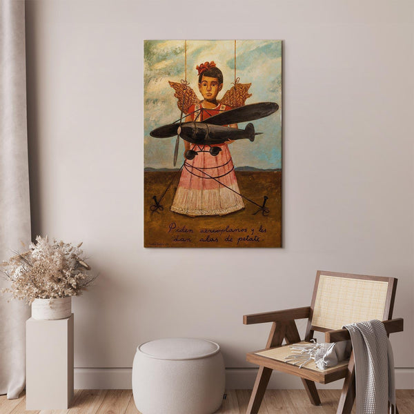 Quadro - Frida Kahlo – They Asked for Planes and Got Straw Wings