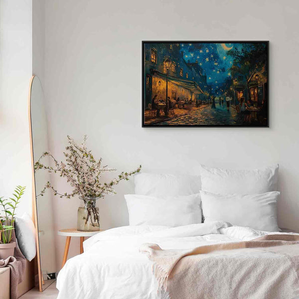 Quadro - Paris street – a painting inspired by Vincent van Gogh's style