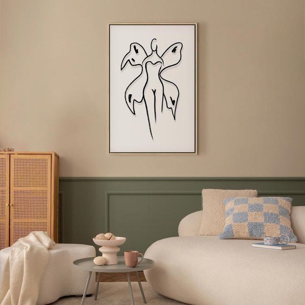 Quadro - Butterfly Woman (1 Part) Vertical