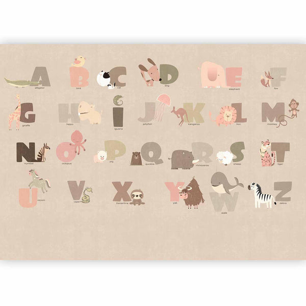 Carta da parati - A Beige Alphabet