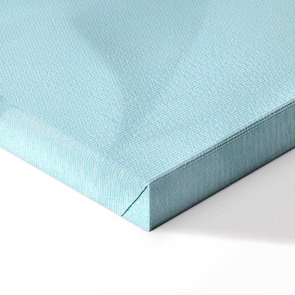 Quadro - Large Leaves in Shades of Green-Mint: Botanical Motif