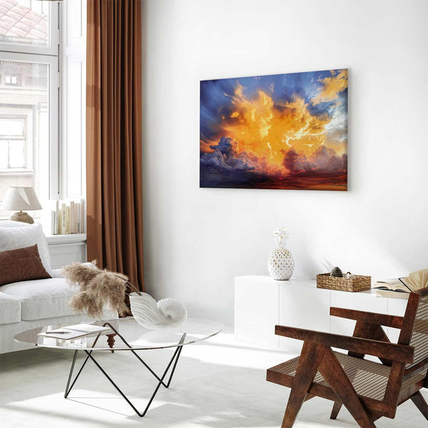 Quadro - Beautiful Sunset - Clouds in Warm Shades