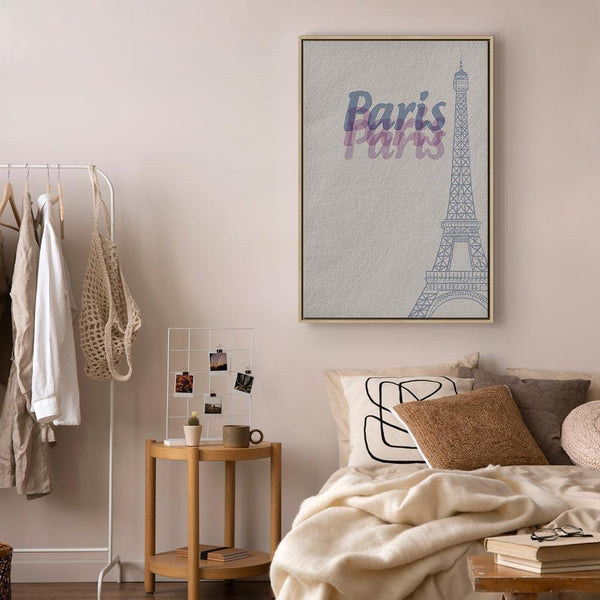 Quadro - Paris in Watercolours (1 Part) Vertical