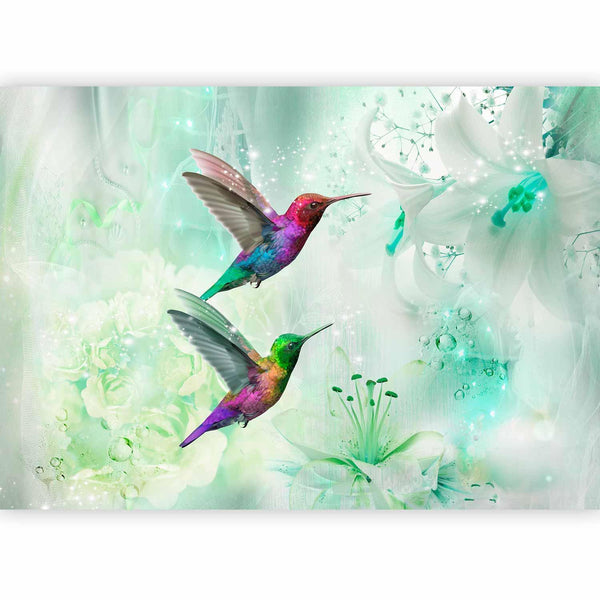 Carta da parati - Colourful Hummingbirds (Green)