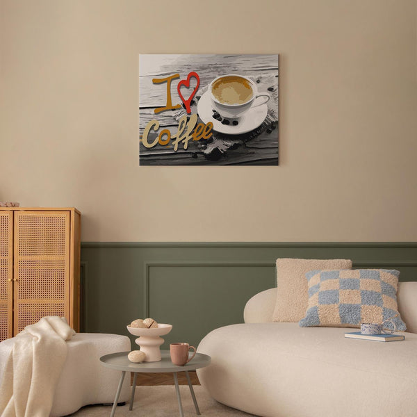 Quadro fai da te - I Love Coffee