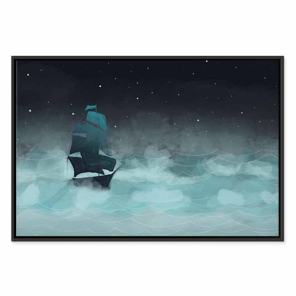Quadro - Night Waves (1 Part) Wide - Second Variant