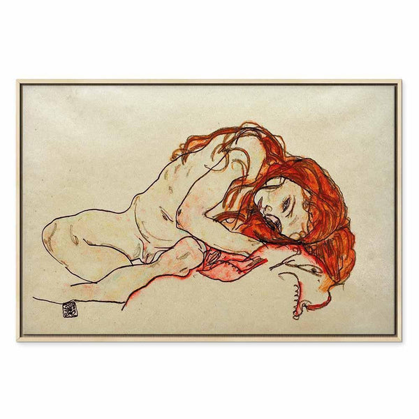 Quadro - Egon Schiele – Crouched Girl With Bowed Head