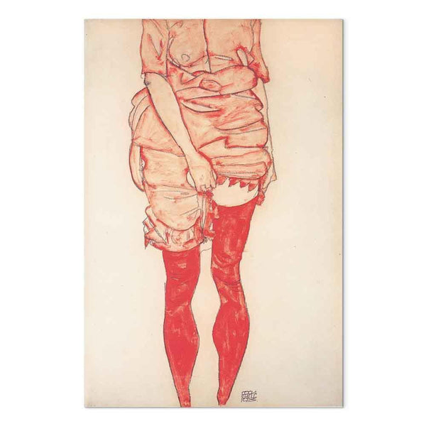 Quadro - Egon Schiele – Standing Woman in Red
