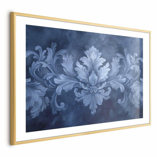 Poster - Blue Ornament in Cool Shades