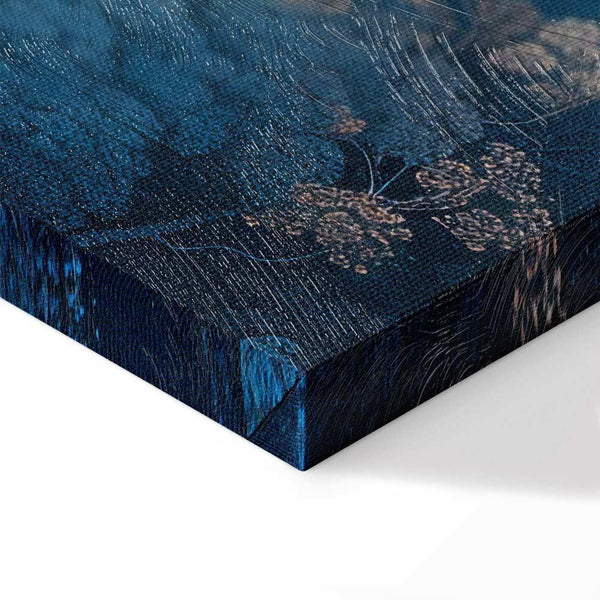 Quadro - Landscape with Trees in Illustrative Style Fairy-Tale Blue Forest