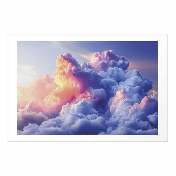 Poster - Clouds Like Painted: Artistic Dawn Brushes Painting the Sky