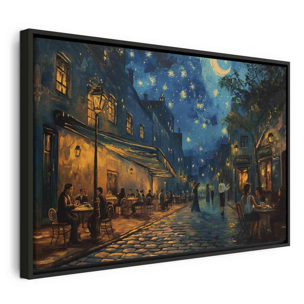 Quadro - Paris street – a painting inspired by Vincent van Gogh's style