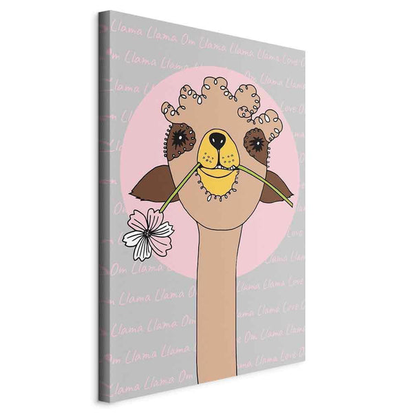 Quadro - Happy Llama (1 Part) Vertical