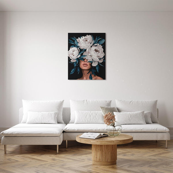 Quadro fai da te - Secret of white peonies