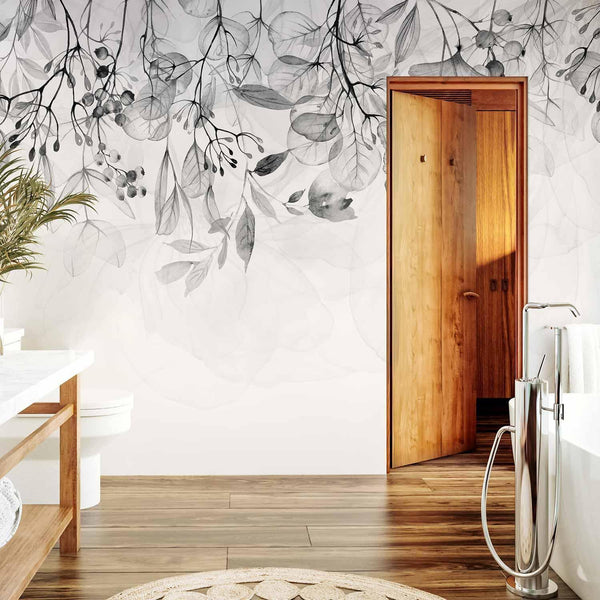 Carta da parati - Foggy Nature - Grey