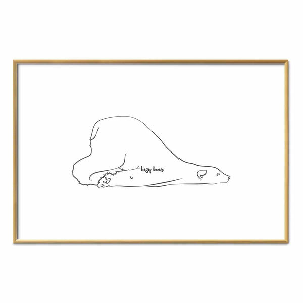 Poster - Lazy Bear