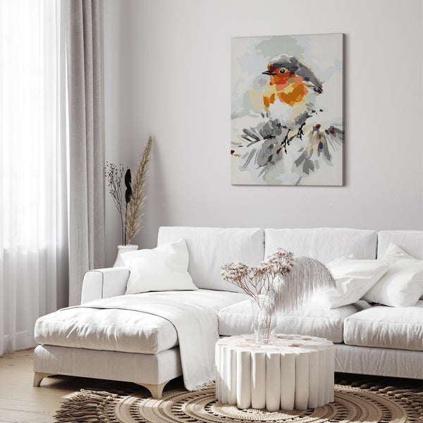 Quadro fai da te - Bird on the Christmas Tree